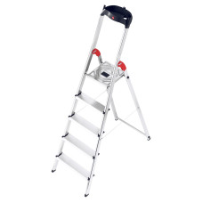 Алюминиевая стремянка Hailo L60 5 ступеней 8160-507 Алюминиевая стремянка Hailo L60 5 ступеней 8160-507
