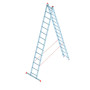 Двухсекционная алюминиевая лестница SARAYLI 2X14 PRO 4214P