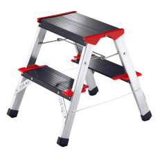 Двухсторонняя анодированная стремянка Hailo ChampionsLine L90 225 2x2 4422-001 Двухсторонняя анодированная стремянка Hailo ChampionsLine L90 225 2x2 4422-001