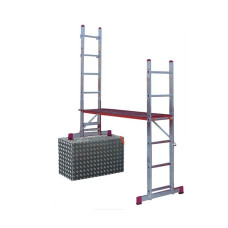 Лестничные подмости Krause Corda с роликами 2x5 080042