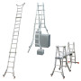 Шарнирная стремянка Krause Monto TeleVario 4х4 129970