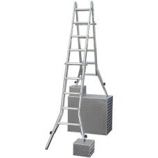 Шарнирная телескопическая стремянка Krause STABILO 4х4 133977