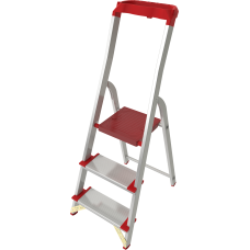 Стремянка алюминиевая с лотком-органайзером индустриальная NV 515 3 ступени 5150103