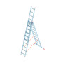 Трехсекционная алюминиевая лестница SARAYLI 3X10 4310