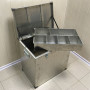 Ящик для инструмента алюминиевый 550х350х550