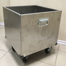 Ящик-тележка алюминиевый 450х450х400