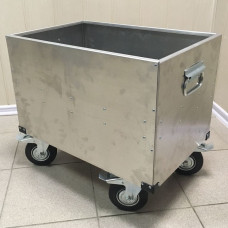 Ящик-тележка алюминиевый 550х350х350